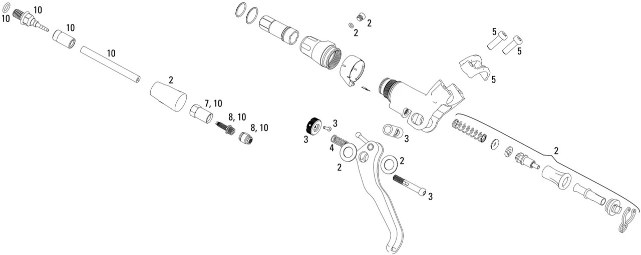 AVID Pièces Détachées Pour Levier De Frein Elixir CR (Carbone) 1 AVID Pièces Détachées Pour Levier De Frein Elixir CR (Carbone)
