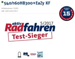 Abus Granit X-Plus 540/160HB300 Verrouillage En U + Support KF EaZy -Vélos Pièces Magasin 20015953 Testsieger Logo und Sicherheitsstufe Logo