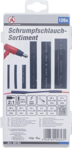 Kraftmann - Assortiment De Gaines Thermorétractables 126 Pièces 5 Kraftmann - Assortiment De Gaines Thermorétractables 126 Pièces -Vélos Pièces Magasin 88184 09