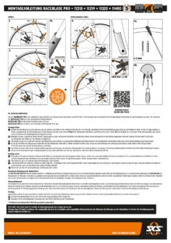 Kit De Garde-boue Raceblade Pro Noir 5 Kit De Garde-boue Raceblade Pro Noir -Vélos Pièces Magasin AB bedienungsanleitung RACEBLADE PRO