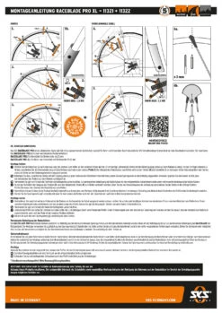 Kit De Garde-boue Raceblade Pro XL Noir -Vélos Pièces Magasin AB bedienungsanleitung RACEBLADE PRO XL