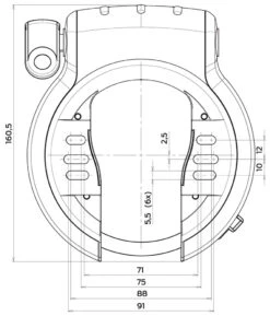 AXA Antivol De Cadre Defender Retractable -Vélos Pièces Magasin Axa Defender Retractable Rahmenschloss 55665195V405SC e