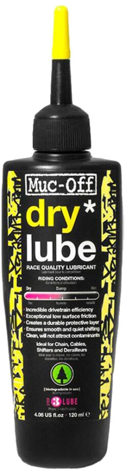 Muc-Off Dry Lube Huile Pour Chaîne Sèche -Vélos Pièces Magasin Muc Off Dry Lube 120ml 1